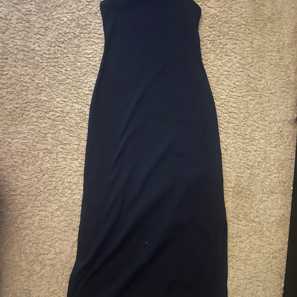 Elegant Black Strapless Dress